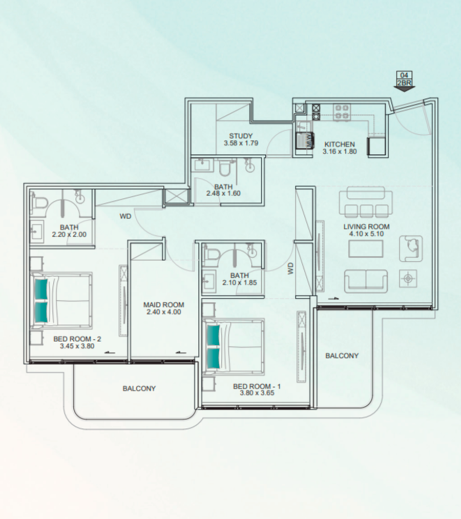 2 Bedroom